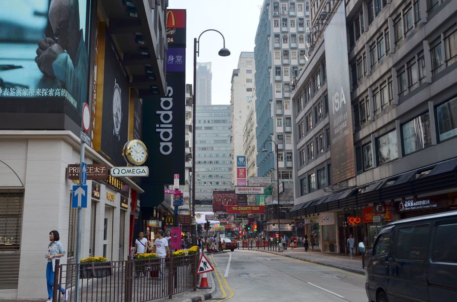 【香港旅游拍摄的香港街景、高楼及城市市景摄