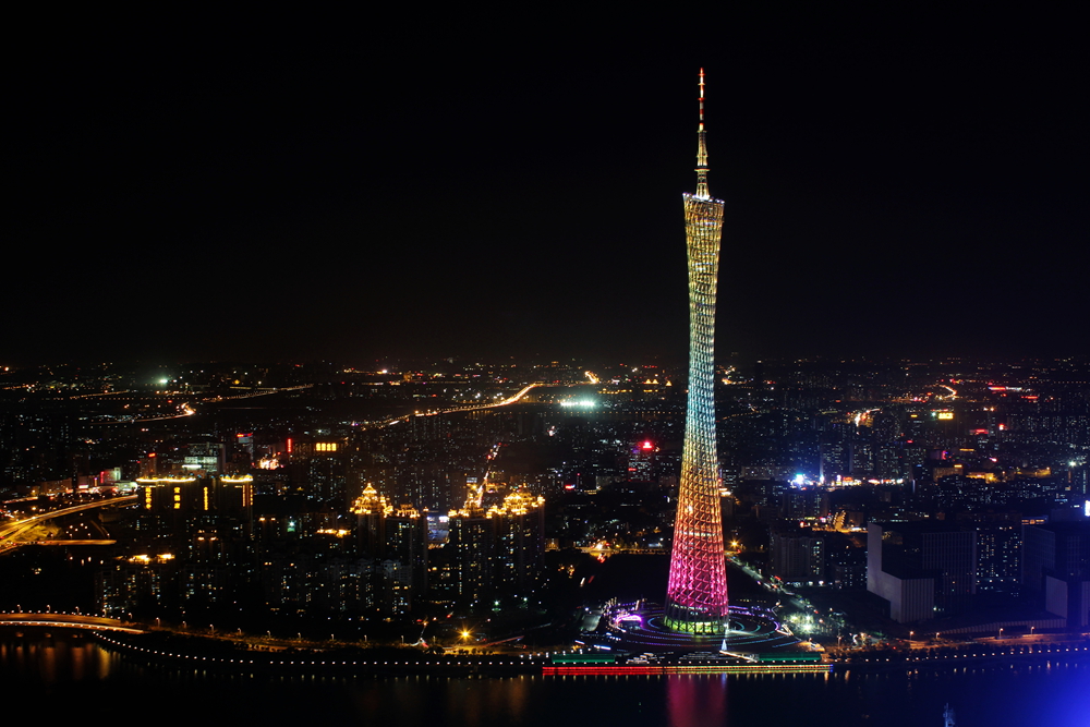 来几p广州天河的夜景