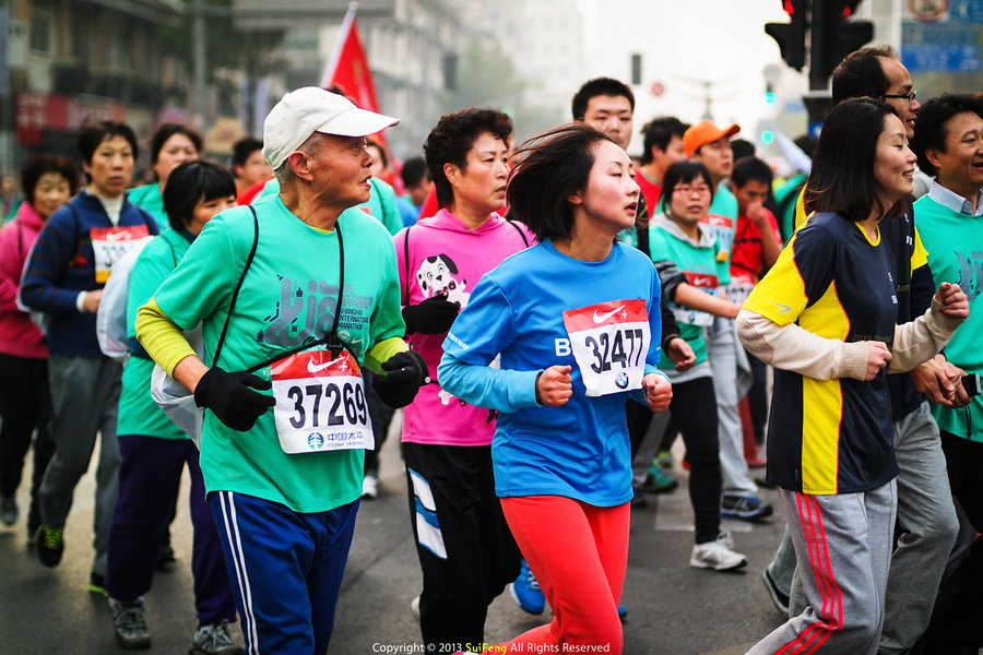 【上海马拉松赛的第18年摄影图片】生活摄影