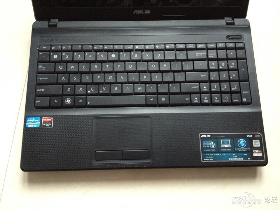 华硕X54H I3 2350M HD7470M 1G独显 包装配