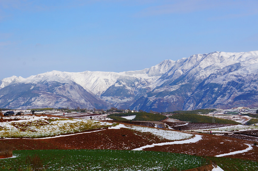 【东川红土地雪景2摄影图片】风光旅游摄影