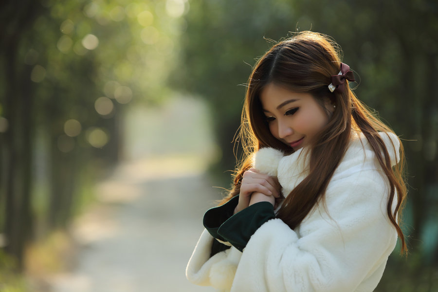 【《不轻许的承诺》--美女模特meimei摄影图片