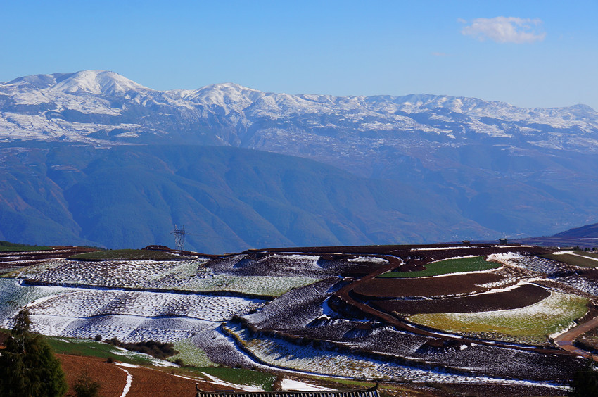 东川红土地雪景3