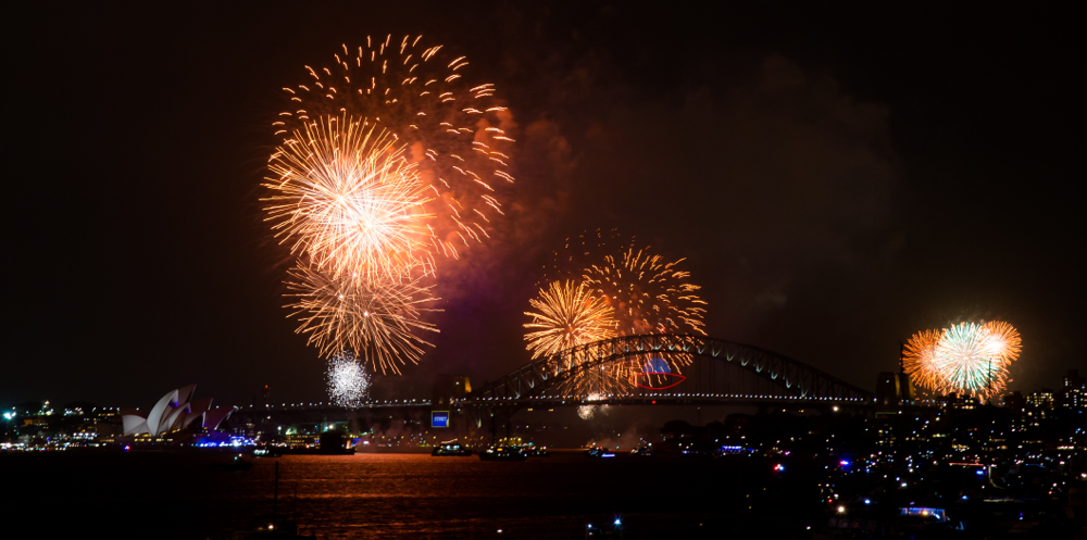 悉尼海港2014新年烟花汇演