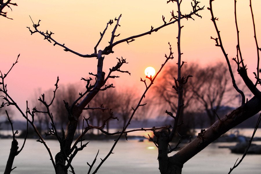 冬天的夕阳