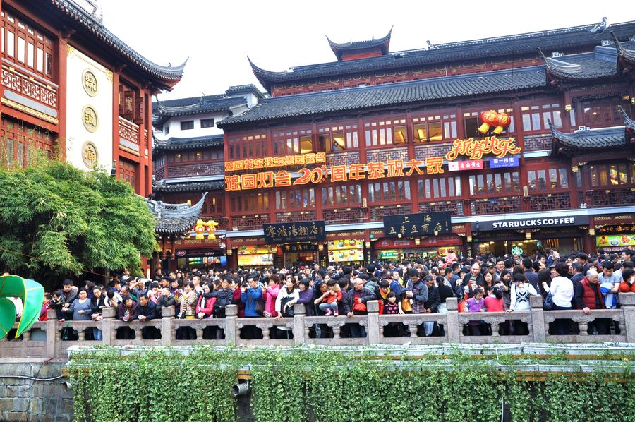 【2014年春节年初二逛上海豫园商城摄影图片
