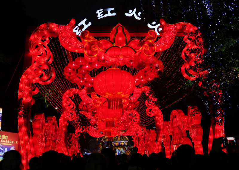 【2014春节观看四川自贡国际灯会摄影图片】