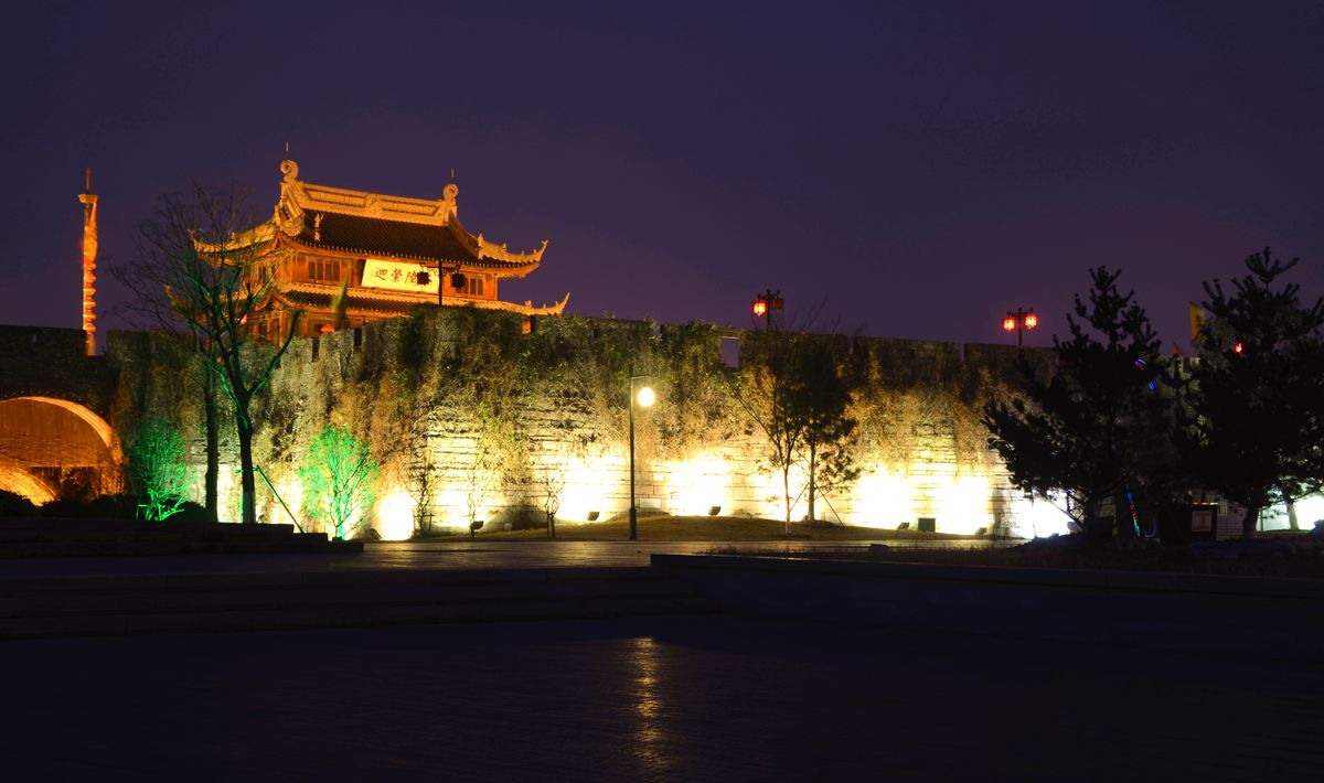 发一组春节期间拍摄的盘门夜景片子