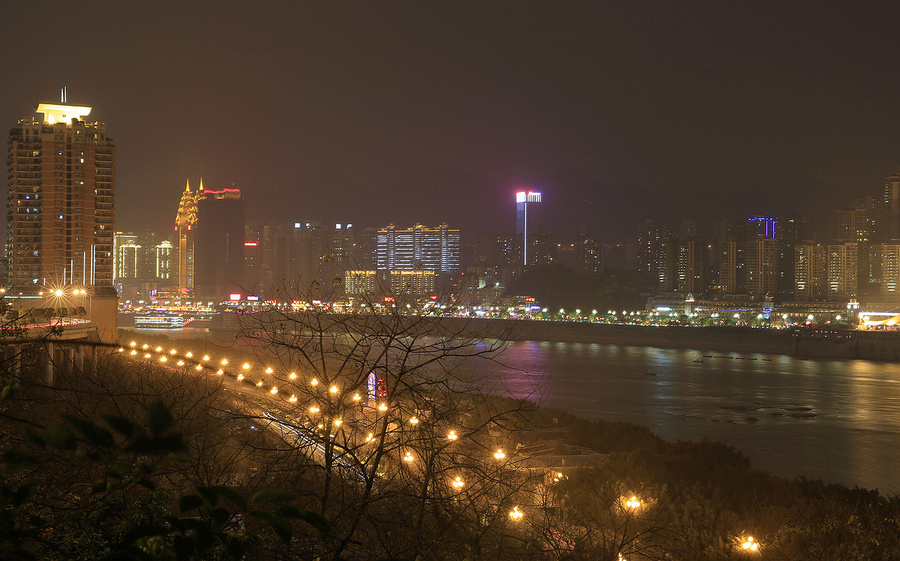 重庆长江大桥夜景随拍1