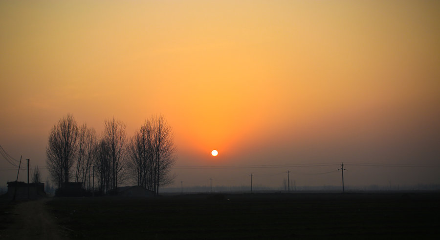 【北国风光---冬天的太阳摄影图片】风光摄影