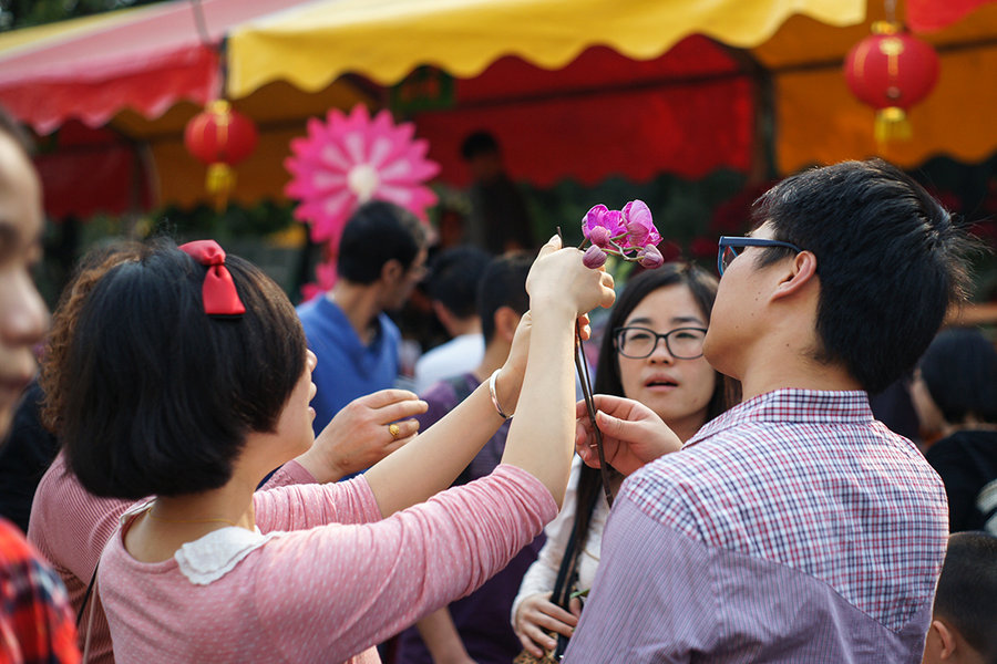 【【2014我们的春节】-广州天河花市随拍摄影