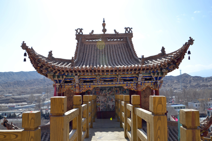 嘉峪关文殊寺,骑行一日游