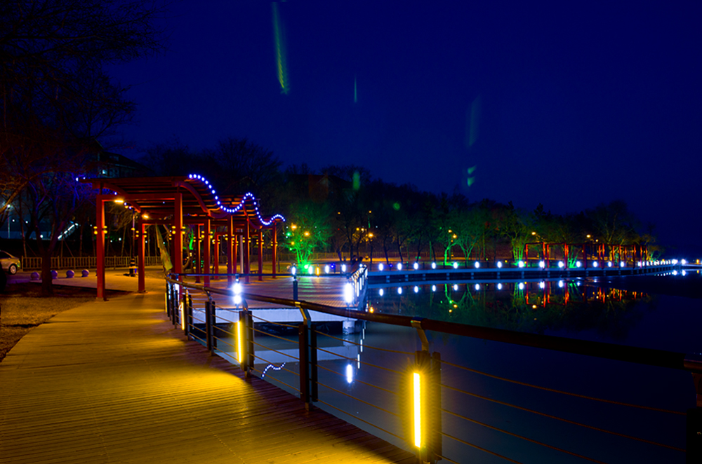 随拍几张水库夜景