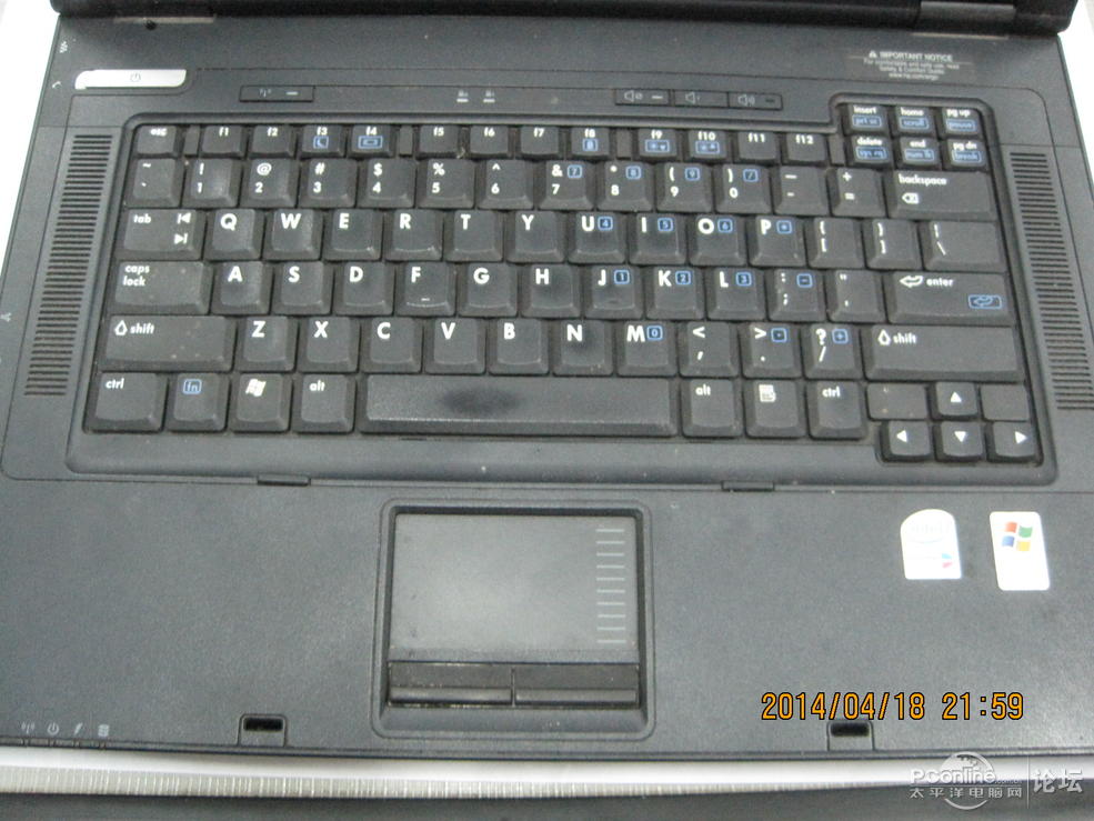 出售闲置笔记本电脑HP NX7400 ￥650_