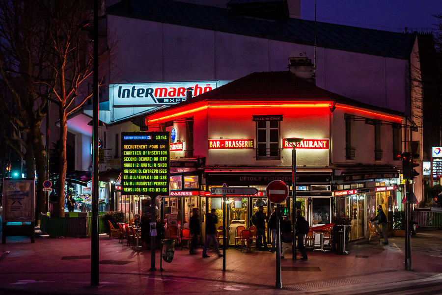 【夜幕下的巴黎街头---法国巴黎篇(15)摄影图片