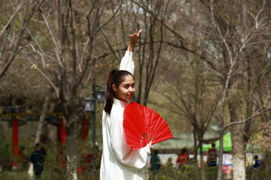 太极扇美女