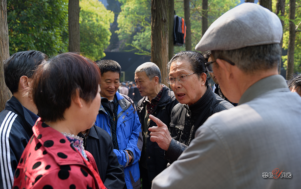 公园老人"侃大山!