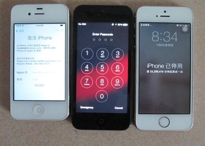 三台苹果IPHONE5 32G (iphone5s 16G在保)这