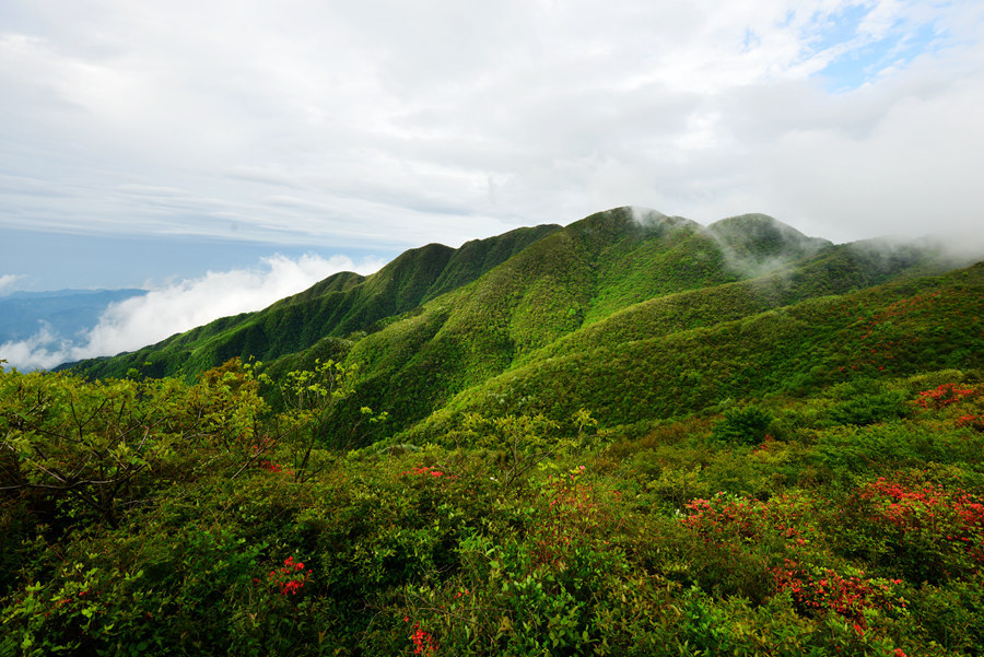 湖南省新化县大熊山九龙峰高山风光