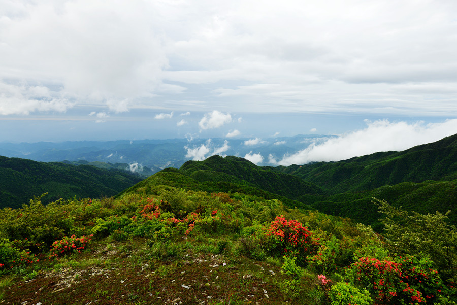 湖南省新化县大熊山九龙峰高山风光