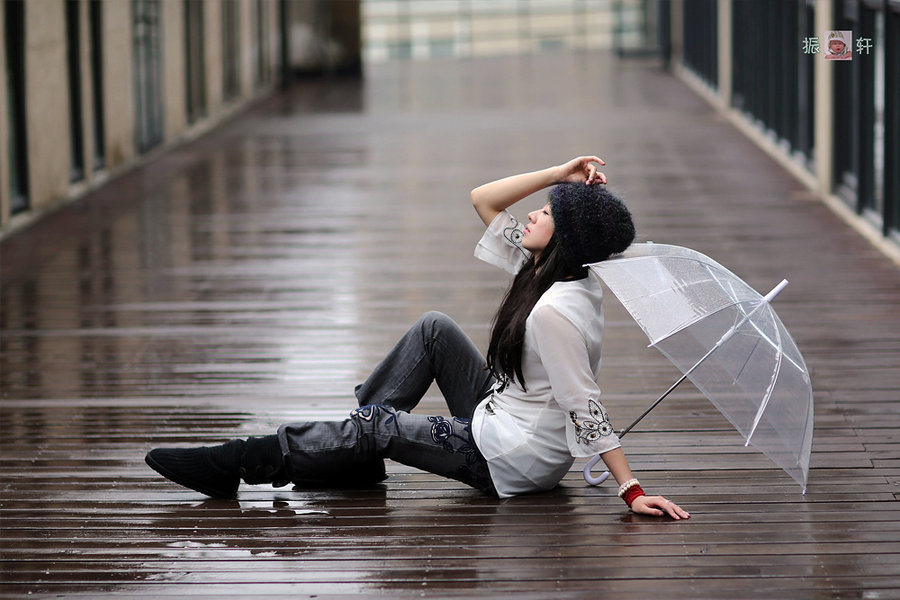 【~雨后~透明伞~1933~洋洋~摄影图片】人像