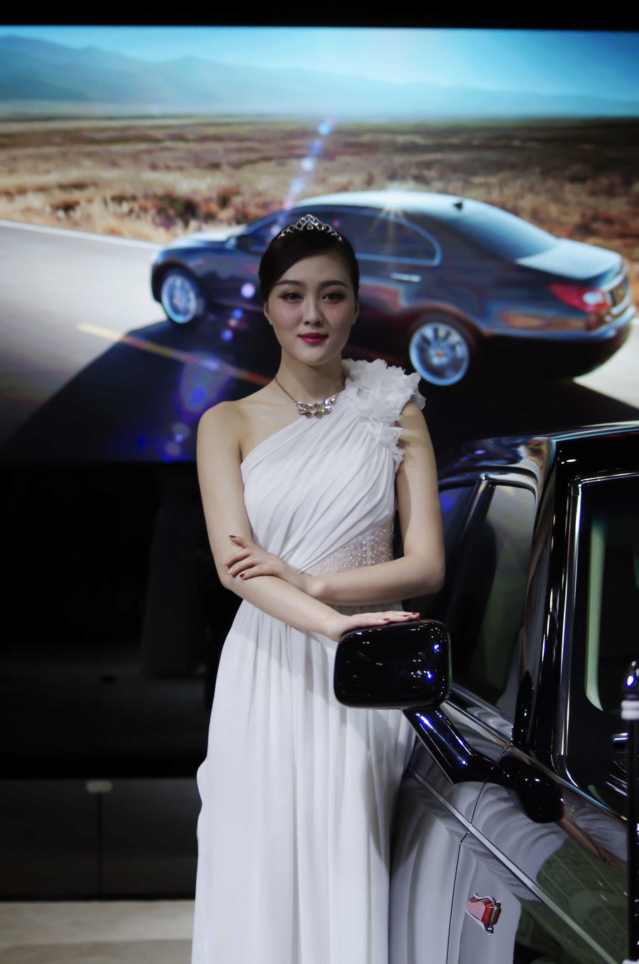 2014太原车展拍美女模特