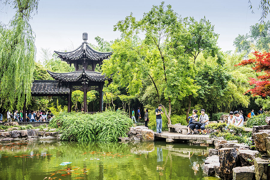 【中国四大名园之一--扬州个园摄影图片】风