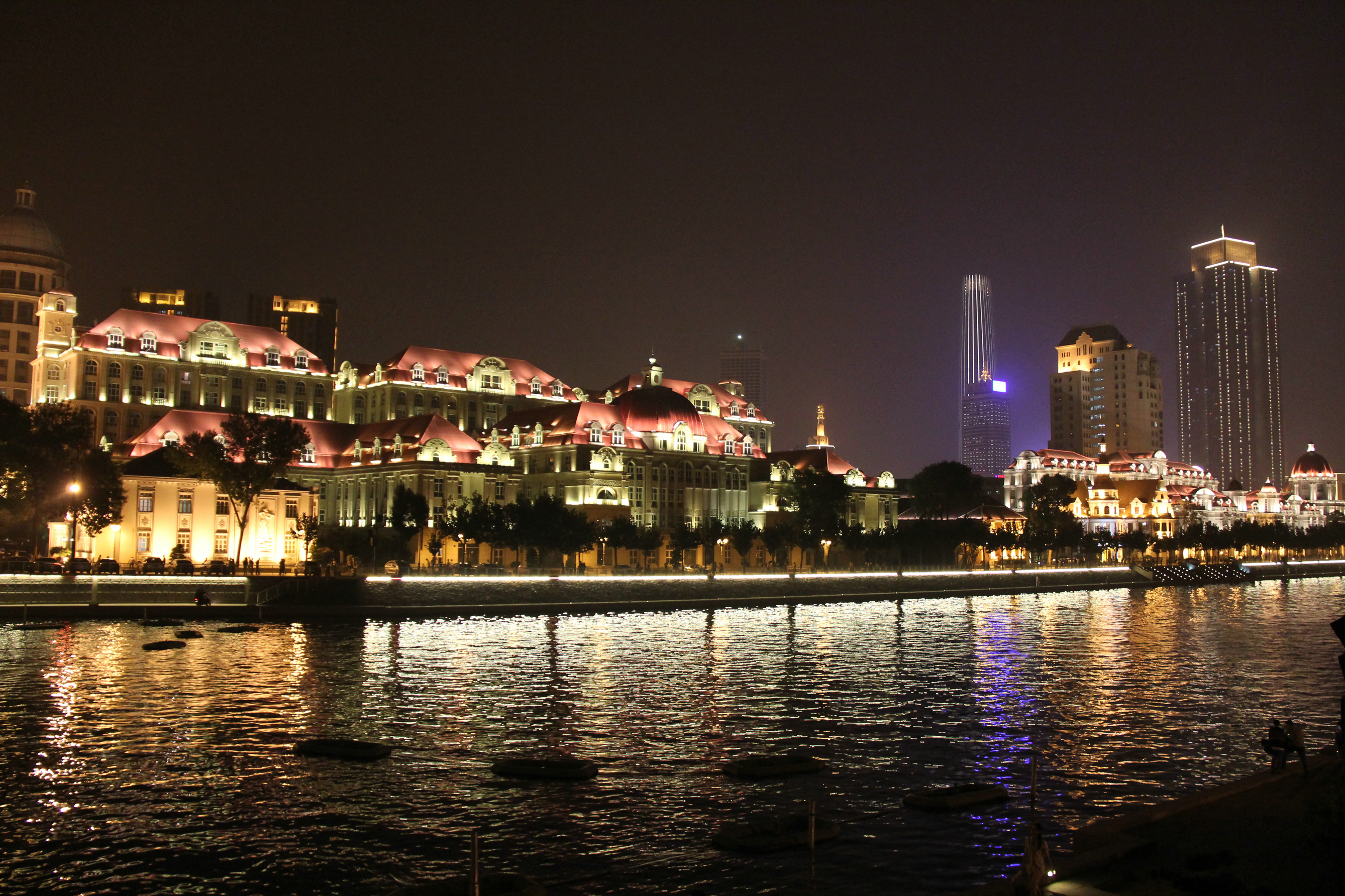 天津海河夜景(局部)