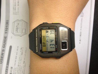 二手古董CASIO BP120 血压脉搏测量手表(原装