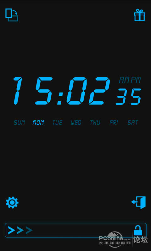 【液晶时钟】一款拥有锁屏功能的超炫数字时钟软件.