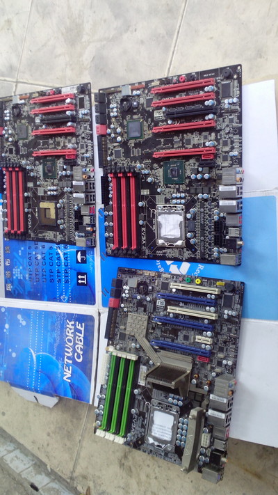 EVGA X58 1366处理器主板三片包邮_二手电脑