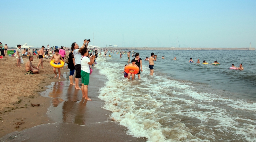 夏日秦皇岛西海滩