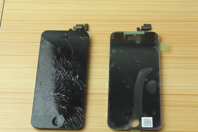 苹果iPhone5s拆机维修更换爆裂屏幕全过程 高