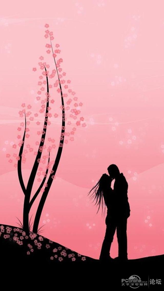 七夕情人节之甜蜜Kiss iPhone 5S壁纸 第二辑