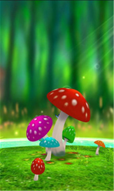 3D蘑菇动态壁纸】一款非常漂亮的动态壁纸_v