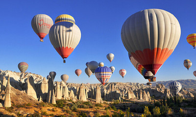 实拍:美丽的土耳其热气球