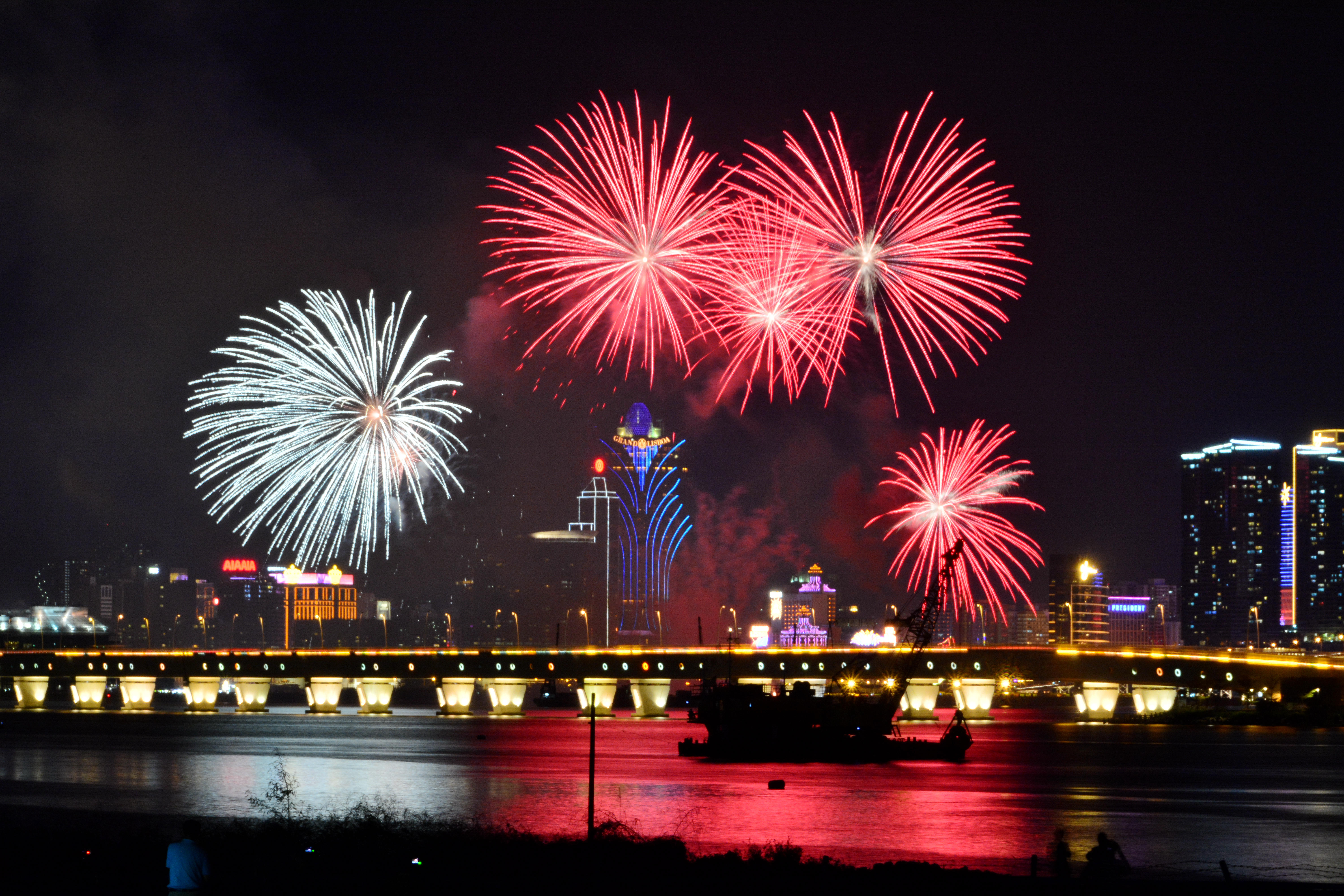 澳门预祝2014国庆烟花