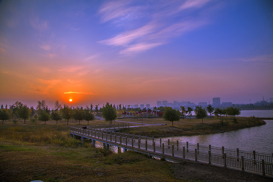 辽河公园早晨