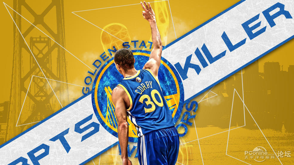 nba篮球明星斯蒂芬·库里电脑壁纸