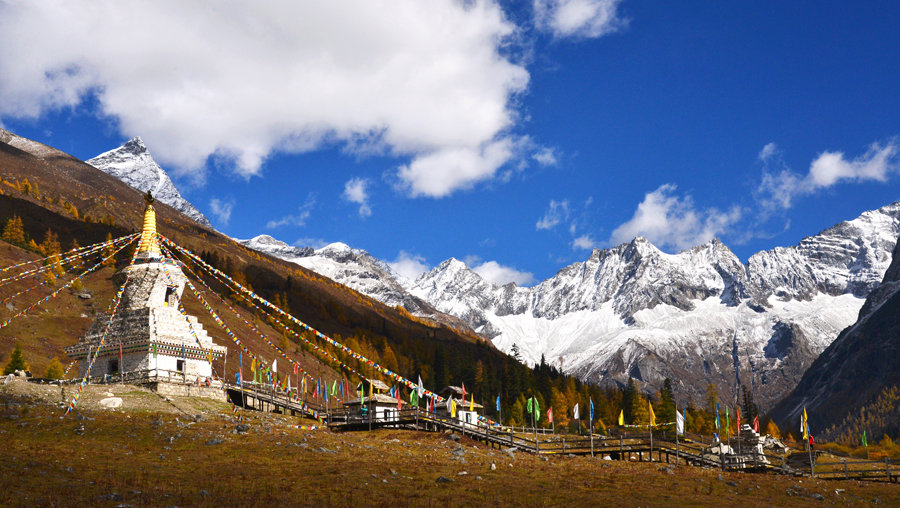 旅游纪实图片川西好风光10四姑娘山之双桥沟中