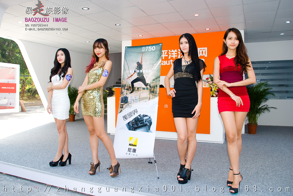 2014广州国际车展外拍活动--黑衣美女