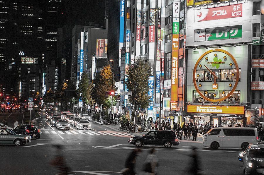 东京 新宿扫扫夜景