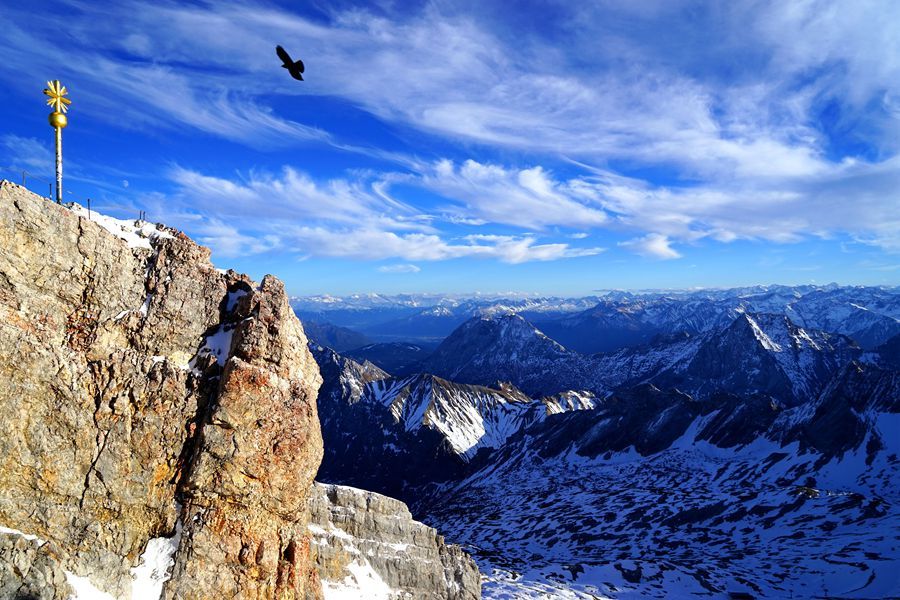 【登上德国最高峰楚格峰摄影图片】风光旅游摄