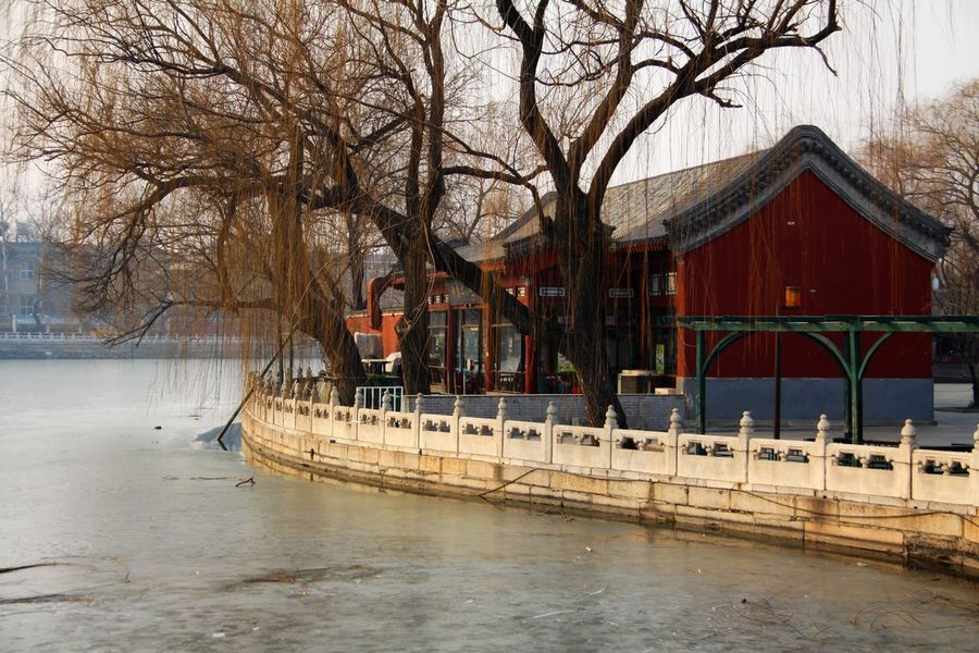 【北京北海公园冬的色彩摄影图片】风光旅游摄
