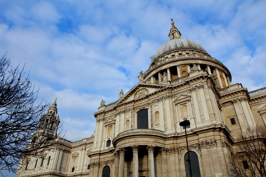 【伦敦:圣保罗大教堂摄影图片】伦敦风光摄影