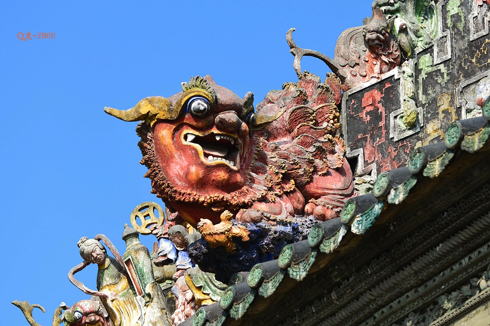 瓦檐狮子陈家祠