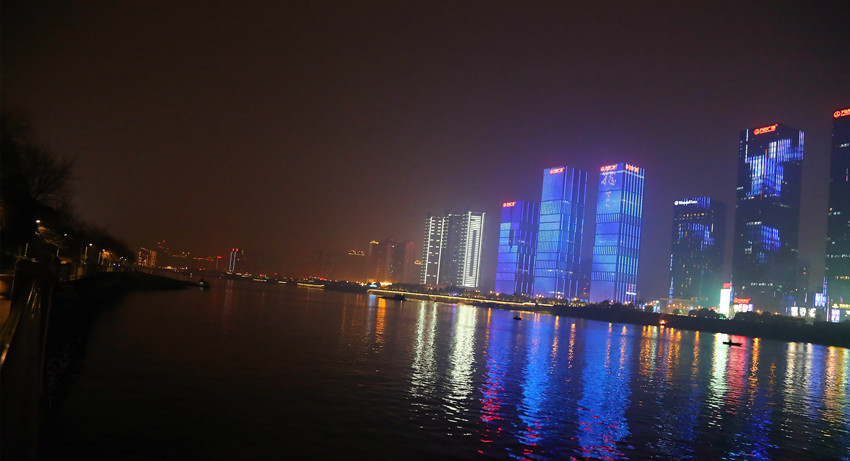 长沙湘江橘子洲头小夜景 (共p)