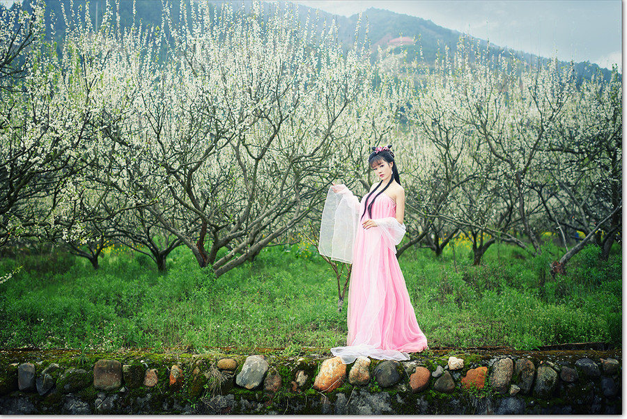 【【三月天】-- 桃花仙子摄影图片】人像摄影