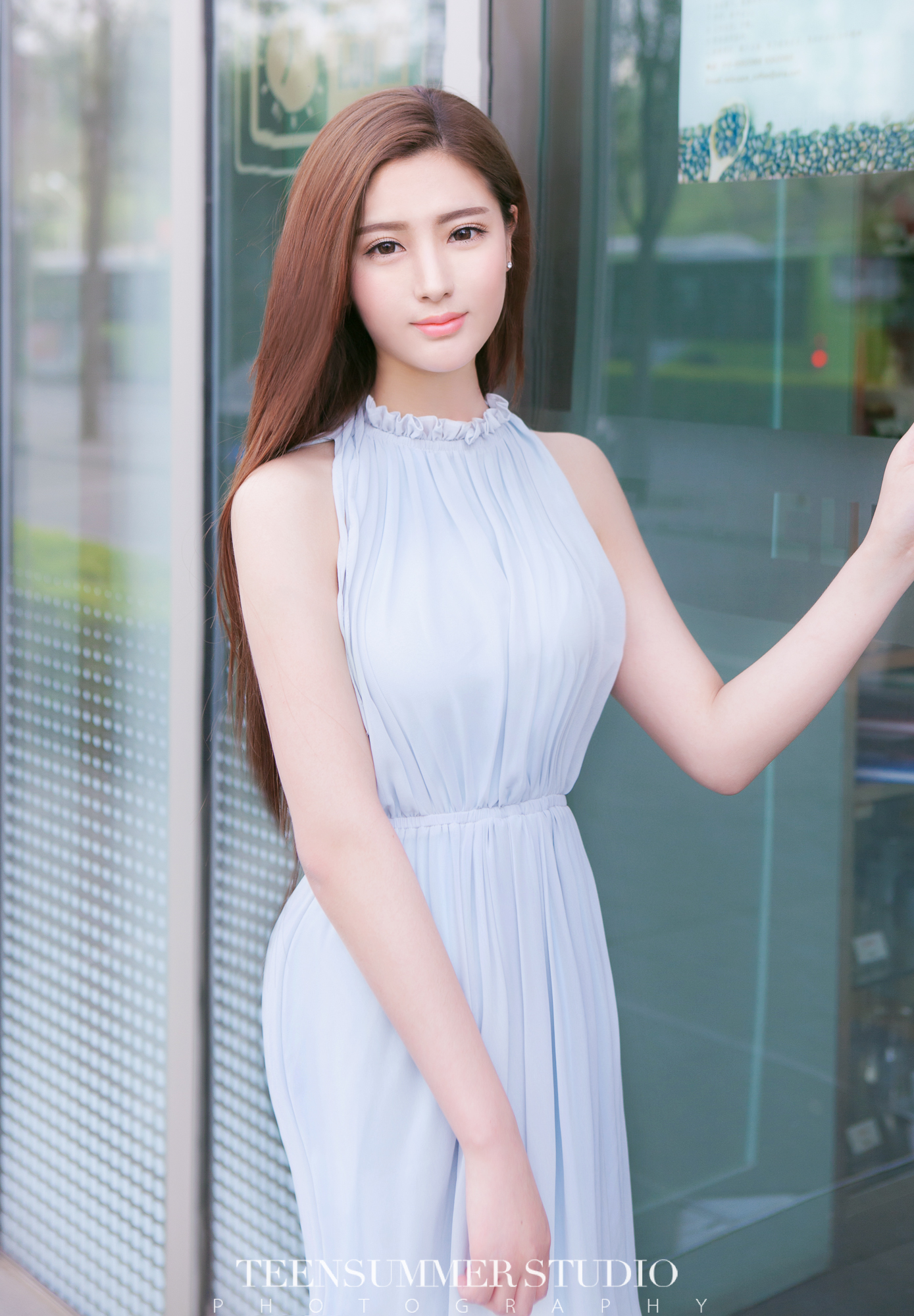 Beauty Chinese Model Zhang Xu Fei 张栩菲 Sexy Mechanic