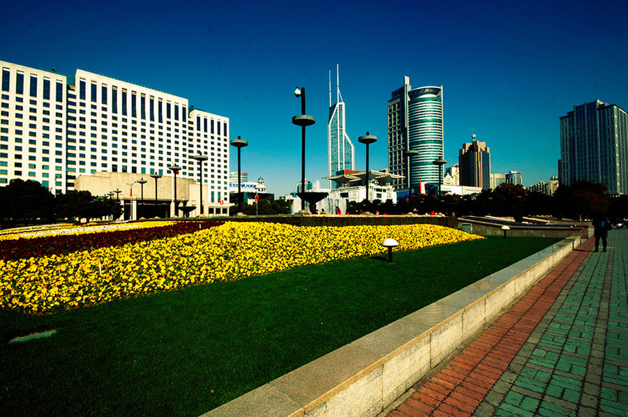 【上海市政大楼广场摄影图片】风光旅游摄影